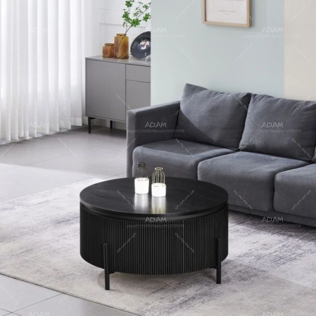 Wood Modern Round Coffee Table